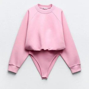 ZARA OVERSIZED PLUSH BODYSUIT